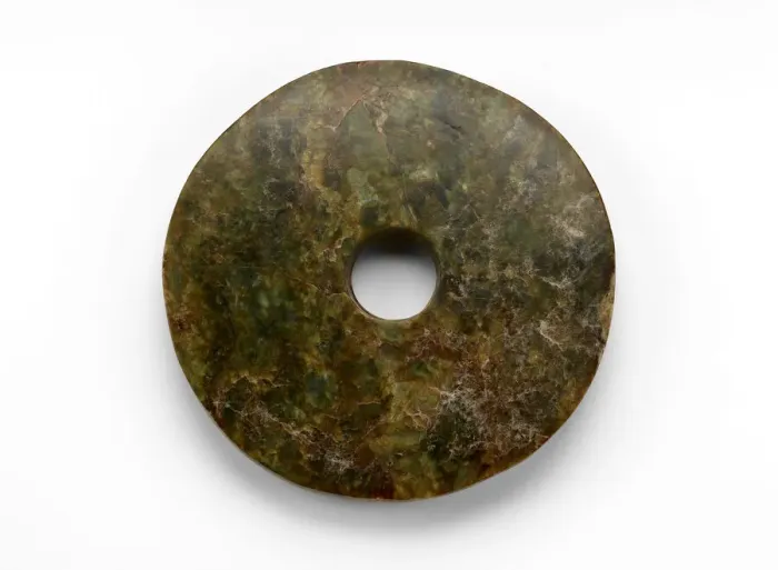 Framed Print : Disk (bi ?), Late Neolithic period, ca. 3300-2250 BCE. Creator: Unknown Framed Print : Disk (bi ?), Late Neolithic period, ca. 3300-2250 BCE. Creator: Unknown