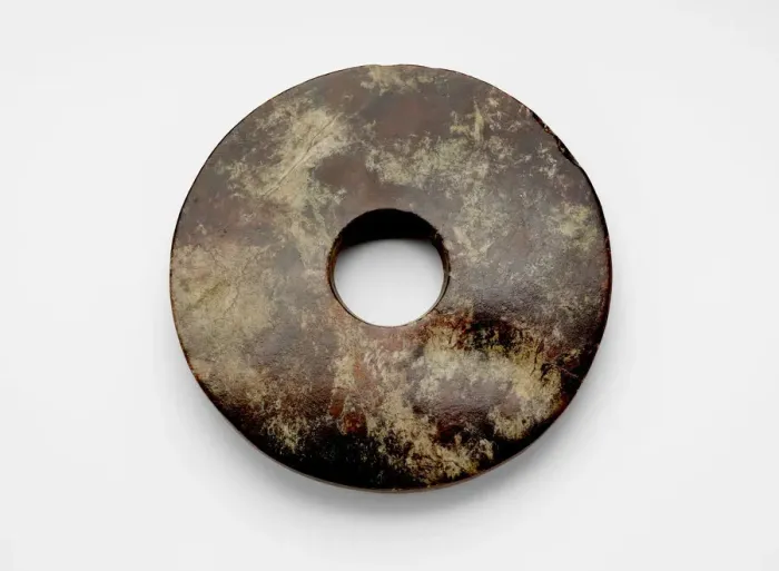 Framed Print : Disk (bi ?), Late Neolithic period, ca. 3300-2250 BCE. Creator: Unknown Framed Print : Disk (bi ?), Late Neolithic period, ca. 3300-2250 BCE. Creator: Unknown