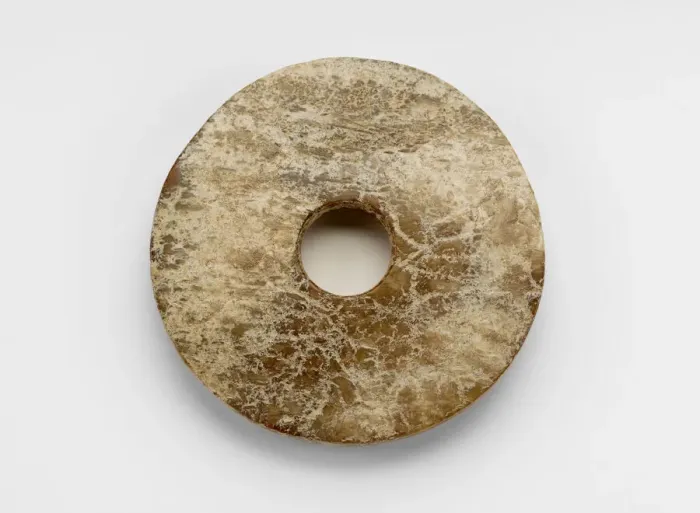 Framed Print : Disk (bi ?), Late Neolithic period, ca. 3300-2250 BCE. Creator: Unknown
