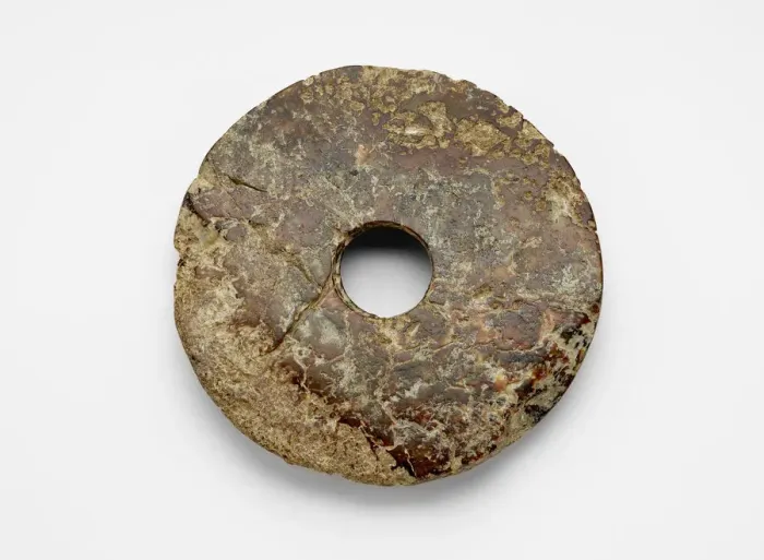 Framed Print : Disk (bi ?), Late Neolithic period, ca. 3300-2250 BCE. Creator: Unknown Framed Print : Disk (bi ?), Late Neolithic period, ca. 3300-2250 BCE. Creator: Unknown