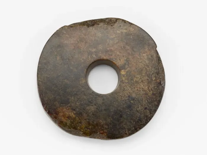 Framed Print : Disk (bi ?), Late Neolithic period, ca. 3300-2250 BCE. Creator: Unknown Framed Print : Disk (bi ?), Late Neolithic period, ca. 3300-2250 BCE. Creator: Unknown