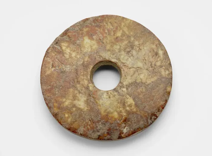 Framed Print : Disk (bi ?), Late Neolithic period, ca. 3300-2250 BCE. Creator: Unknown; Unknown Framed Print : Disk (bi ?), Late Neolithic period, ca. 3300-2250 BCE. Creator: Unknown; Unknown