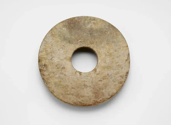 Framed Print : Disk (bi ?), Late Neolithic period, ca. 3300-2250 BCE. Creator: Unknown; Unknown Framed Print : Disk (bi ?), Late Neolithic period, ca. 3300-2250 BCE. Creator: Unknown; Unknown