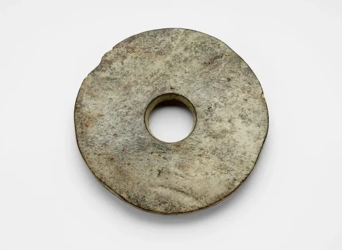 Framed Print : Disk (bi ?), Late Neolithic period, ca. 3300-2250 BCE. Creator: Unknown Framed Print : Disk (bi ?), Late Neolithic period, ca. 3300-2250 BCE. Creator: Unknown