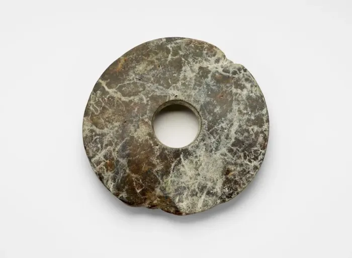 Framed Print : Disk (bi ?), Late Neolithic period, ca. 3300-2250 BCE. Creator: Unknown Framed Print : Disk (bi ?), Late Neolithic period, ca. 3300-2250 BCE. Creator: Unknown