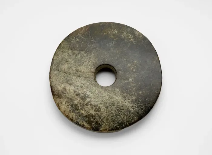 Framed Print : Disk (bi ?), Late Neolithic period, ca. 3300-2250 BCE. Creator: Unknown Framed Print : Disk (bi ?), Late Neolithic period, ca. 3300-2250 BCE. Creator: Unknown