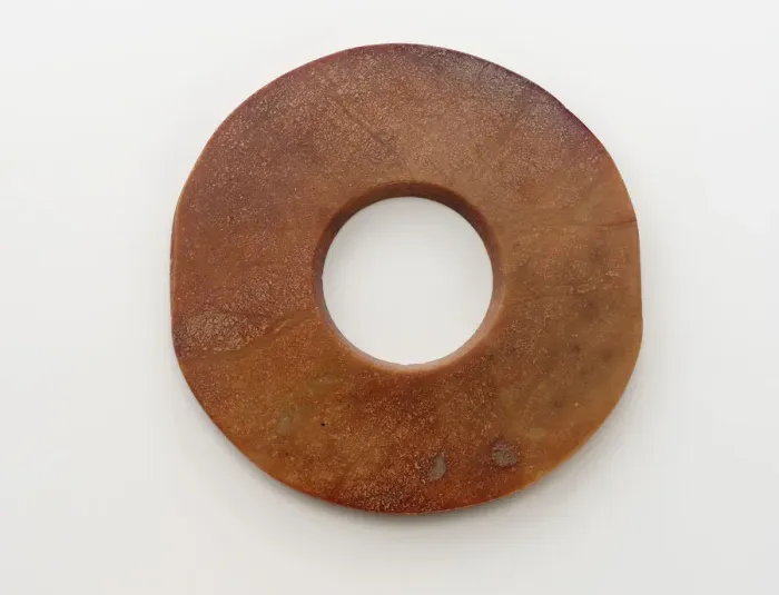 Framed Print : Disk (bi), Shang dynasty, ca. 1600-1050 BCE. Creator: Unknown