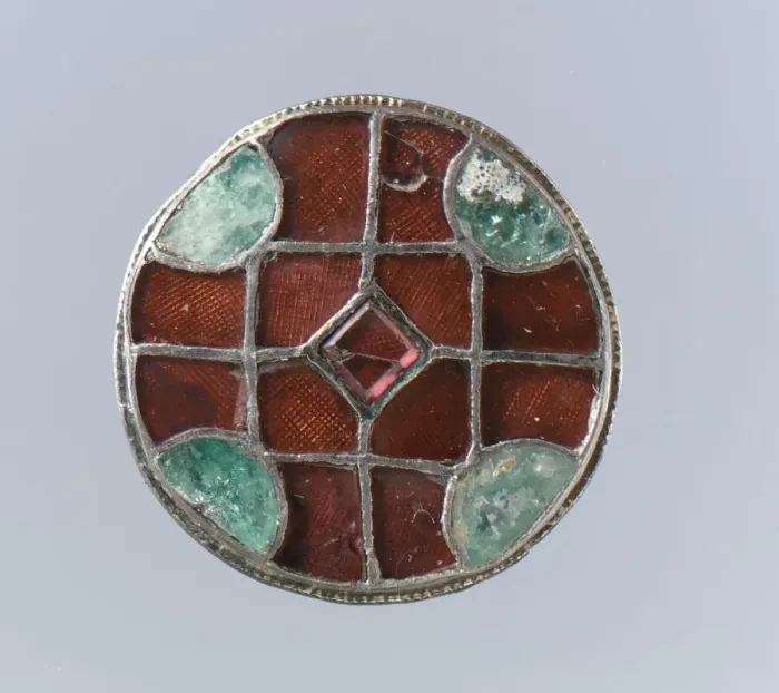 Framed Print : Disk Brooch, Frankish, 6th century. Creator: Unknown Framed Print : Disk Brooch, Frankish, 6th century. Creator: Unknown