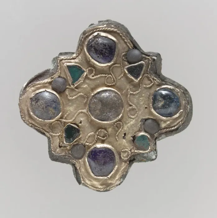 Framed Print : Disk Brooch, Frankish, first half 7th century. Creator: Unknown