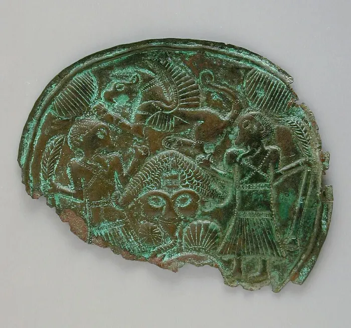 Framed Print : Disk, between c.1000 and c.650 B.C.. Creator: Unknown Framed Print : Disk, between c.1000 and c.650 B.C.. Creator: Unknown