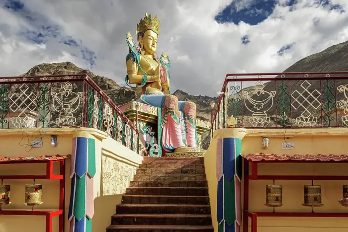 Framed Print : Diskit Chamba, Nubra Valley, Ladakh, India, 2023. Creator: Peter Thompson Framed Print : Diskit Chamba, Nubra Valley, Ladakh, India, 2023. Creator: Peter Thompson