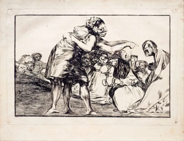 Framed Print : Disorderly Folly (from the series Los Disparates (Follies), 1815-1819. Artist: Goya, Francisco, de (1746-1828) Framed Print : Disorderly Folly (from the series Los Disparates (Follies), 1815-1819. Artist: Goya, Francisco, de (1746-1828)