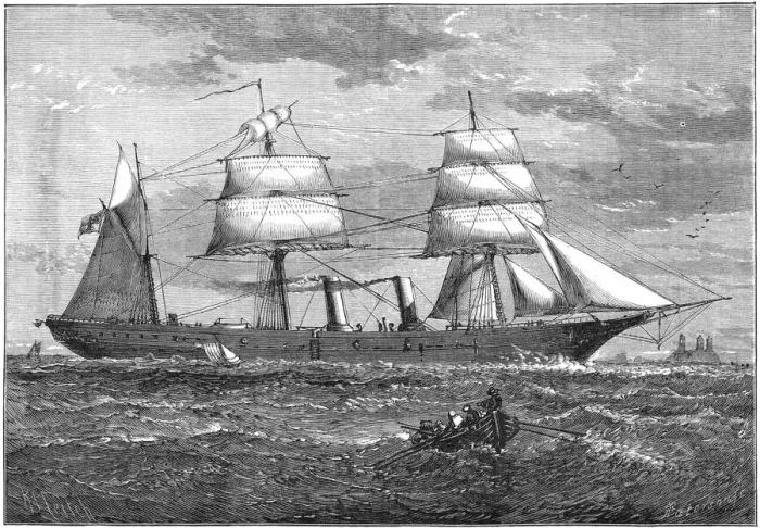 Framed Print : Dispatch vessel HMS Iris, c1880 Framed Print : Dispatch vessel HMS Iris, c1880