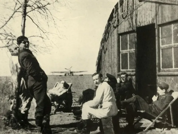 Framed Print : Dispersal Point at Vassincourt, 1939-1940, (1941). Creator: Unknown Framed Print : Dispersal Point at Vassincourt, 1939-1940, (1941). Creator: Unknown