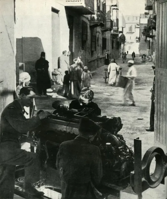 Framed Print : Dispersed in the back streets of Cairo is a whole little industry... c1942-1943, (1945) Framed Print : Dispersed in the back streets of Cairo is a whole little industry... c1942-1943, (1945)