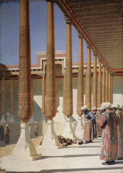 Framed Print : Display of Trophies, 1871-1872. Artist: Vereshchagin, Vasili Vasilyevich (1842-1904) Framed Print : Display of Trophies, 1871-1872. Artist: Vereshchagin, Vasili Vasilyevich (1842-1904)