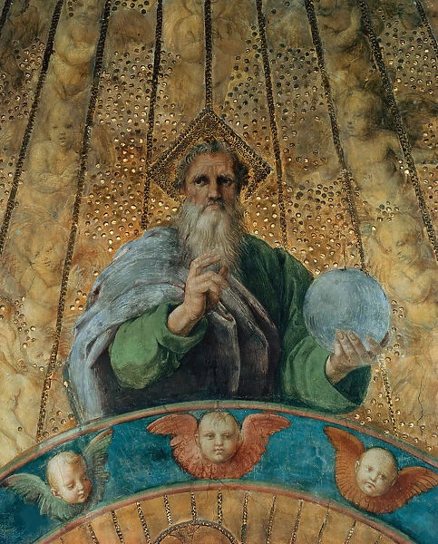 Disputa. Detail: God the Father. (Fresco in Stanza della Segnatura), ca 1510-1511