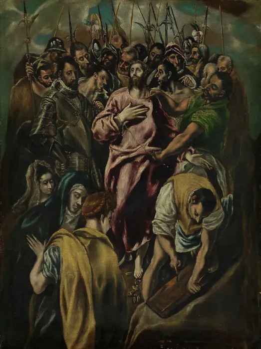 Framed Print : The Disrobing of Christ, probably approx. 1600. Creator: El Greco Framed Print : The Disrobing of Christ, probably approx. 1600. Creator: El Greco
