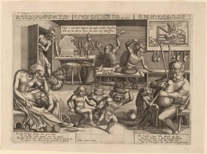Framed Print : The Dissolute Household. Creator: Pieter Balten Framed Print : The Dissolute Household. Creator: Pieter Balten