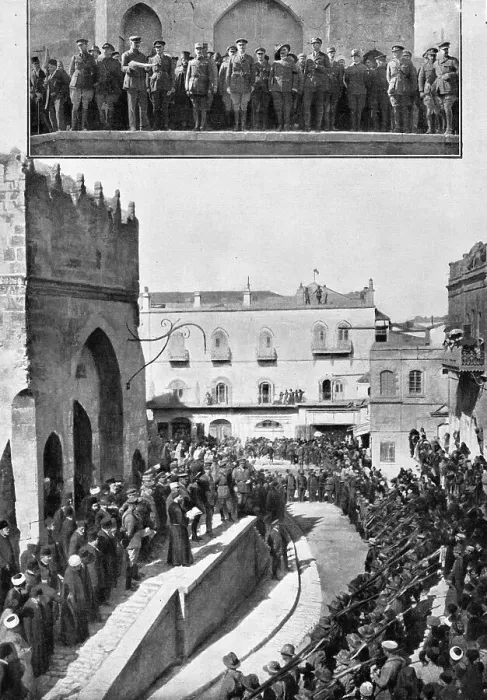 Framed Print : Distant Fronts, in Jerusalem; The speech, on December 11, 1917, of the proclamation.. 1917. Creator: Unknown Framed Print : Distant Fronts, in Jerusalem; The speech, on December 11, 1917, of the proclamation.. 1917. Creator: Unknown