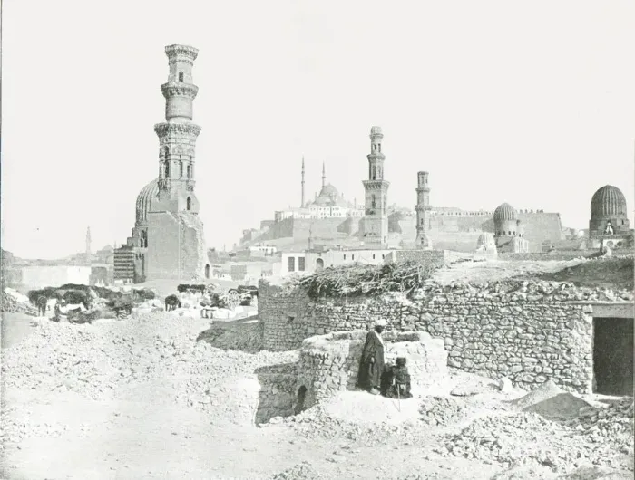 Framed Print : Distant view of the Citadel, Cairo, Egypt, 1895. Creator: Unknown Framed Print : Distant view of the Citadel, Cairo, Egypt, 1895. Creator: Unknown