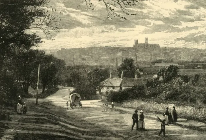 Framed Print : Distant View of Lincoln, 1898. Creator: Unknown Framed Print : Distant View of Lincoln, 1898. Creator: Unknown