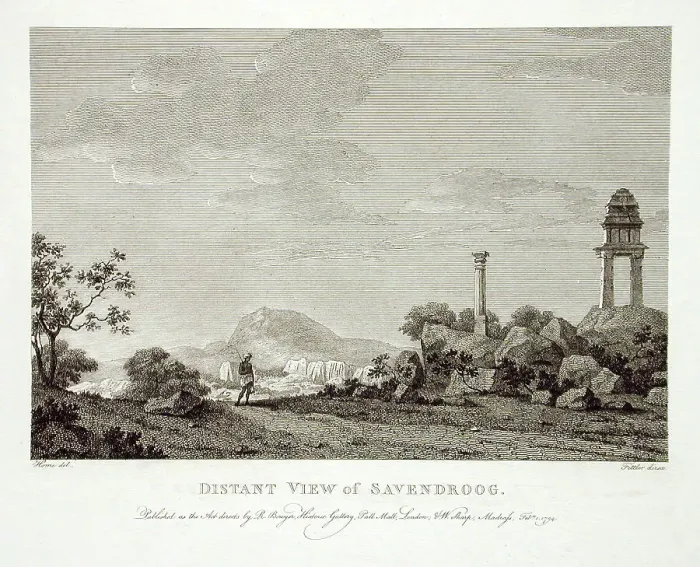 Framed Print : Distant View of Savendroog, 1794. Creator: Robert Home Framed Print : Distant View of Savendroog, 1794. Creator: Robert Home