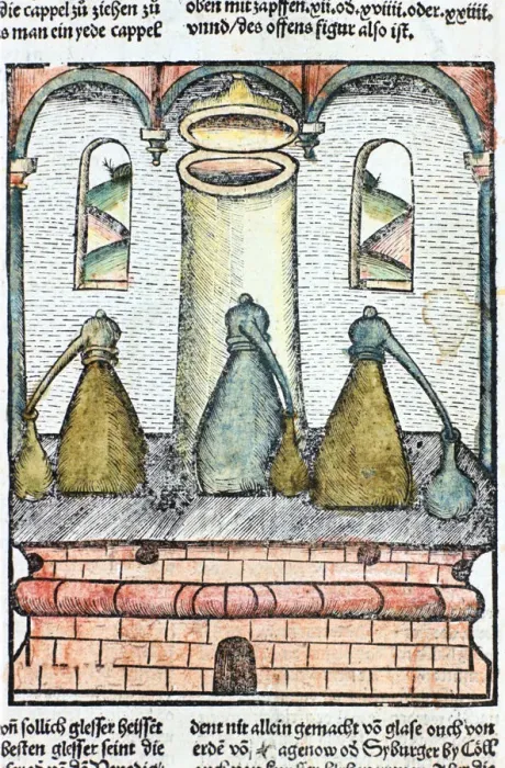 Framed Print : Distillation, 1500 Framed Print : Distillation, 1500