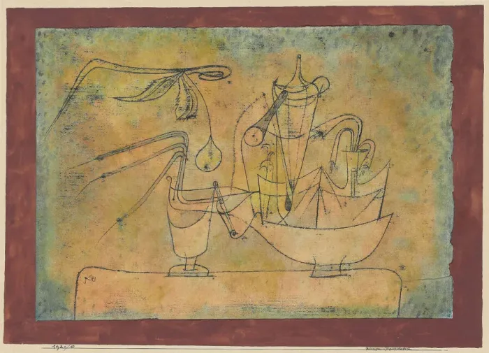 Framed Print : Distillation of Pears, 1921. Creator: Klee, Paul (1879-1940) Framed Print : Distillation of Pears, 1921. Creator: Klee, Paul (1879-1940)