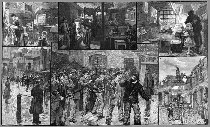 Framed Print : The Distress in the East End of London, 1886. Creator: Unknown Framed Print : The Distress in the East End of London, 1886. Creator: Unknown