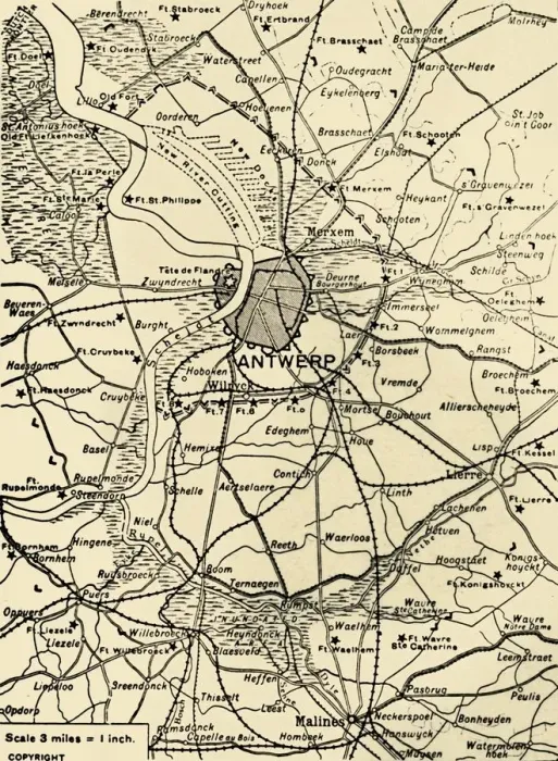 Framed Print : The District Round Antwerp, 1915. Creator: Unknown Framed Print : The District Round Antwerp, 1915. Creator: Unknown