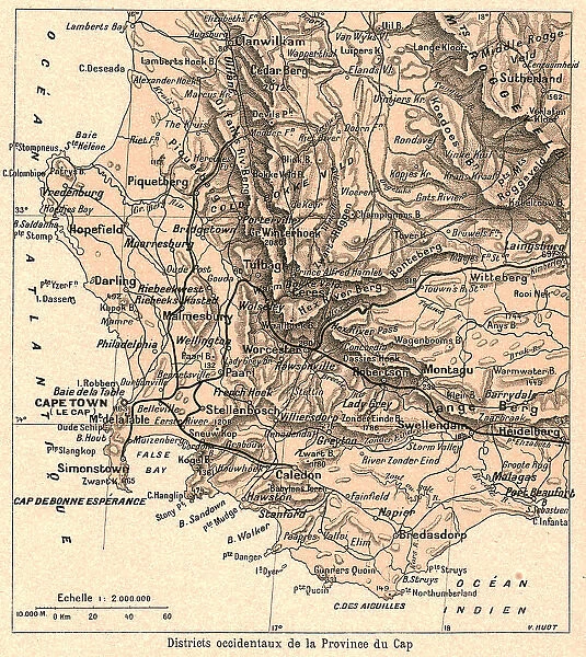 Districts occidentaux de la Province du Cap; Afrique Australe, 1914. 'Districts occident... 1914 Creator: Unknown