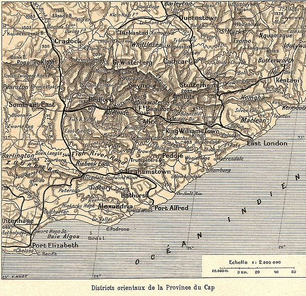 'Districts orientaux de la Province du Cap; Afrique Australe, 1914. Creator: Unknown