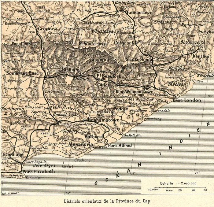 Framed Print : Districts orientaux de la Province du Cap; Afrique Australe, 1914. Creator: Unknown Framed Print : Districts orientaux de la Province du Cap; Afrique Australe, 1914. Creator: Unknown