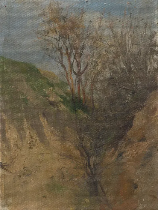 Framed Print : Ditch, around 1900. Creator: Ladislav Mednyanszky Framed Print : Ditch, around 1900. Creator: Ladislav Mednyanszky