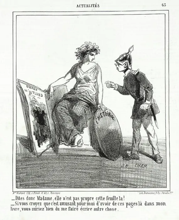 Framed Print : Dites donc Madame, elle n'est pas propre cette feuille la! -Si vous croyez que c'est... 1864. Creator: Cham Framed Print : Dites donc Madame, elle n'est pas propre cette feuille la! -Si vous croyez que c'est... 1864. Creator: Cham