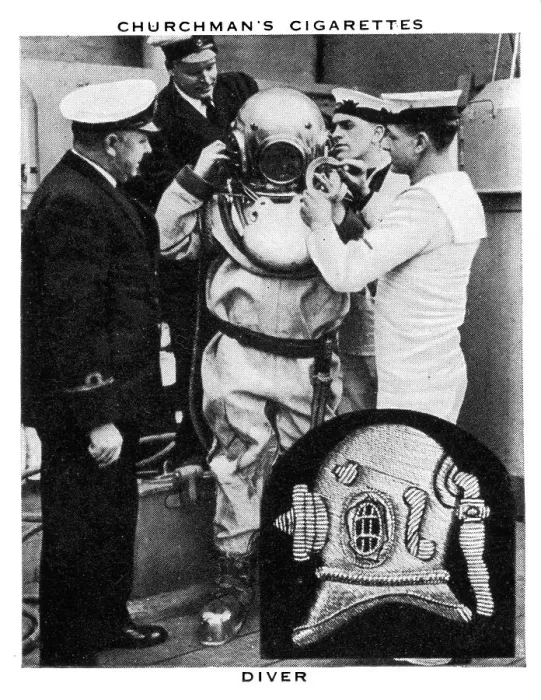 Framed Print : Diver, 1937. Artist: WA & AC Churchman Framed Print : Diver, 1937. Artist: WA & AC Churchman