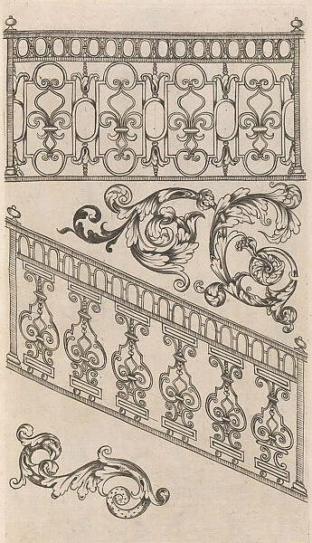 Diverses Pieces de Serruriers, page 16 (recto), ca. 1663. Creator: Jean Berain