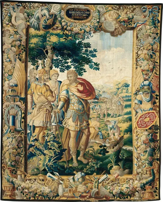 Framed Print : The Diversion of the Euphrates, from The Story of Cyrus, Flanders, c. 1670 Framed Print : The Diversion of the Euphrates, from The Story of Cyrus, Flanders, c. 1670