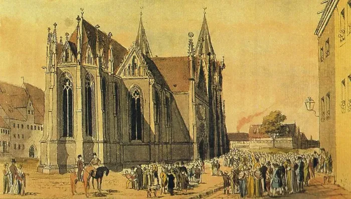 Framed Print : The Divi Blasii Church in Muhlhausen, First half of the 18th cent Framed Print : The Divi Blasii Church in Muhlhausen, First half of the 18th cent