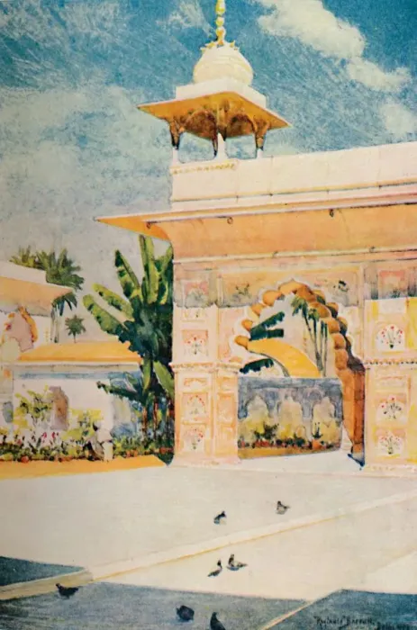 Framed Print : Diwan-I-Khas, Delhi, 1913. Artist: Reginald Barratt Framed Print : Diwan-I-Khas, Delhi, 1913. Artist: Reginald Barratt