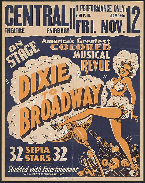 Dixie to Broadway, Fairbury, IL, [193-]. Creator: Unknown