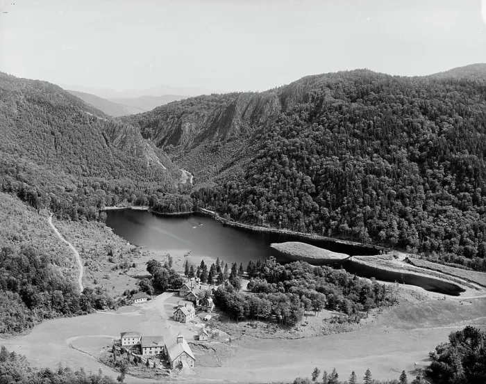 Framed Print : Dixville Notch, Lake Glorietta [sic], from Polmageni, c1901. Creator: Unknown