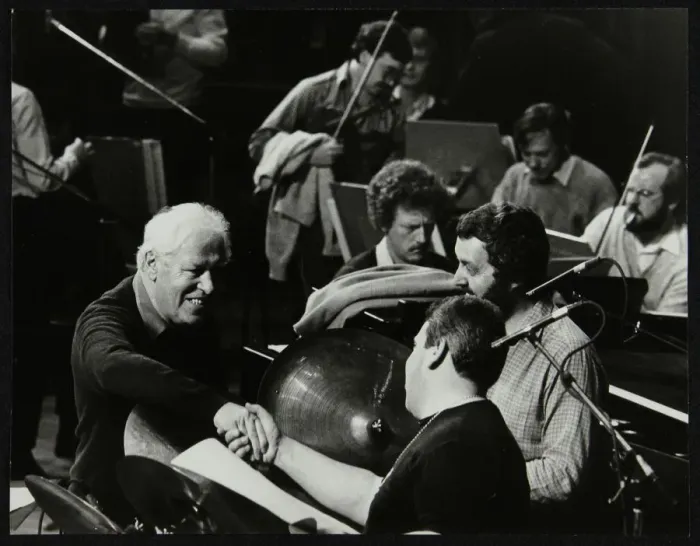 Framed Print : Dizzy Gillespies concert with the Royal Philharmonic Orchestra, Royal Festival Hall, London, 1985 Framed Print : Dizzy Gillespies concert with the Royal Philharmonic Orchestra, Royal Festival Hall, London, 1985