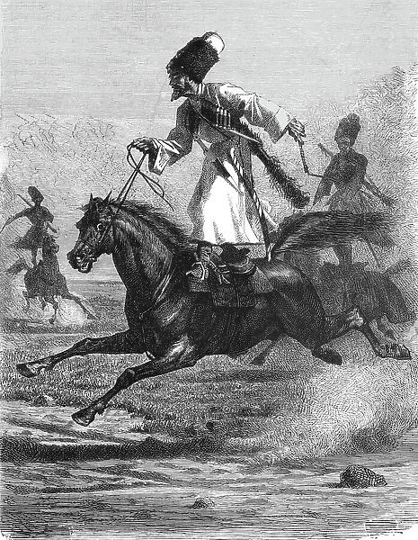 'Djighitoffka Cossacks; The Caucasus, 1875. Creator: Unknown