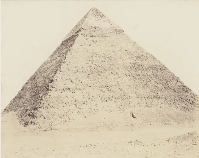 Framed Print : Djizeh (Necropole de Memphis), Pyramide de Chephren, 1851-52, printed 1853-54 Framed Print : Djizeh (Necropole de Memphis), Pyramide de Chephren, 1851-52, printed 1853-54