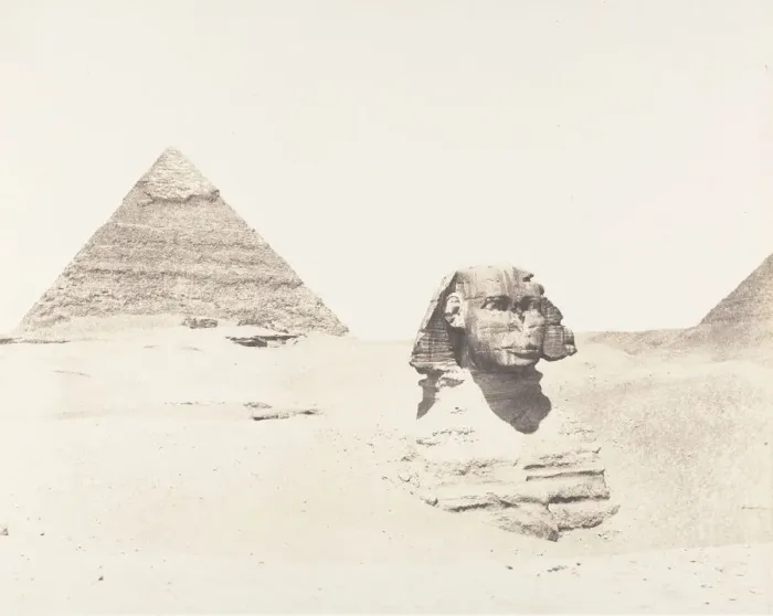 Framed Print : Djizeh (Necropole de Memphis), Sphinx et Pyramides, 1851-52, printed 1853-54 Framed Print : Djizeh (Necropole de Memphis), Sphinx et Pyramides, 1851-52, printed 1853-54