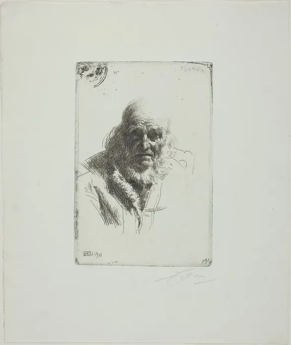Framed Print : Djos Mats, 1911. Creator: Anders Leonard Zorn Framed Print : Djos Mats, 1911. Creator: Anders Leonard Zorn