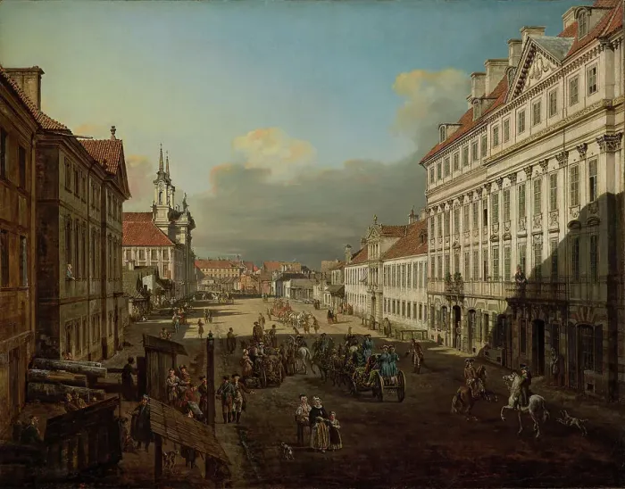 Framed Print : Dluga Street, Warsaw, 1777. Creator: Bellotto, Bernardo (1720-1780) Framed Print : Dluga Street, Warsaw, 1777. Creator: Bellotto, Bernardo (1720-1780)