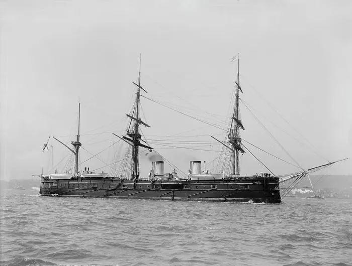 Framed Print : Dmitri Donskoi, Russian [ship], between 1880 and 1899. Creator: Unknown